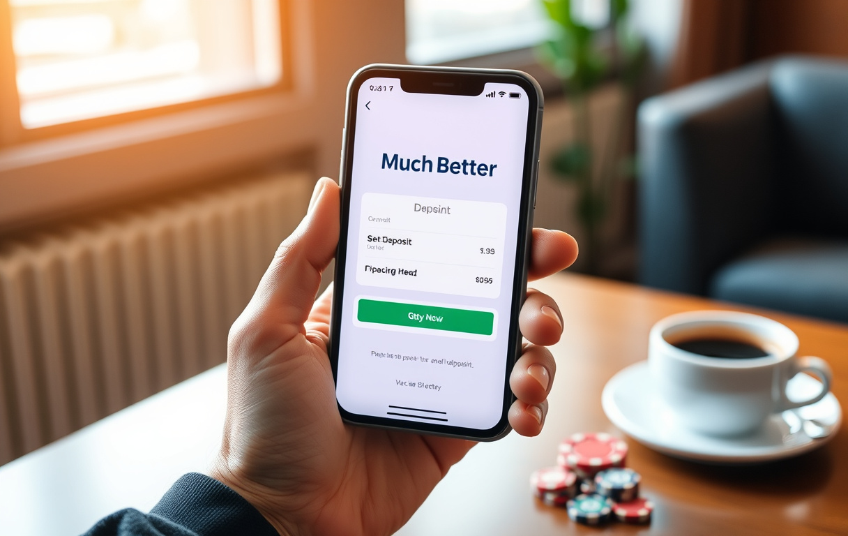 Bruker som setter inn på casino via MuchBetter-appen
