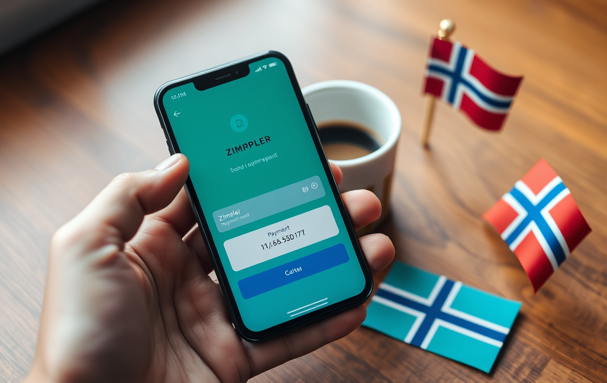 Mobiltelefon med Zimpler valgt i casinoets kasse
