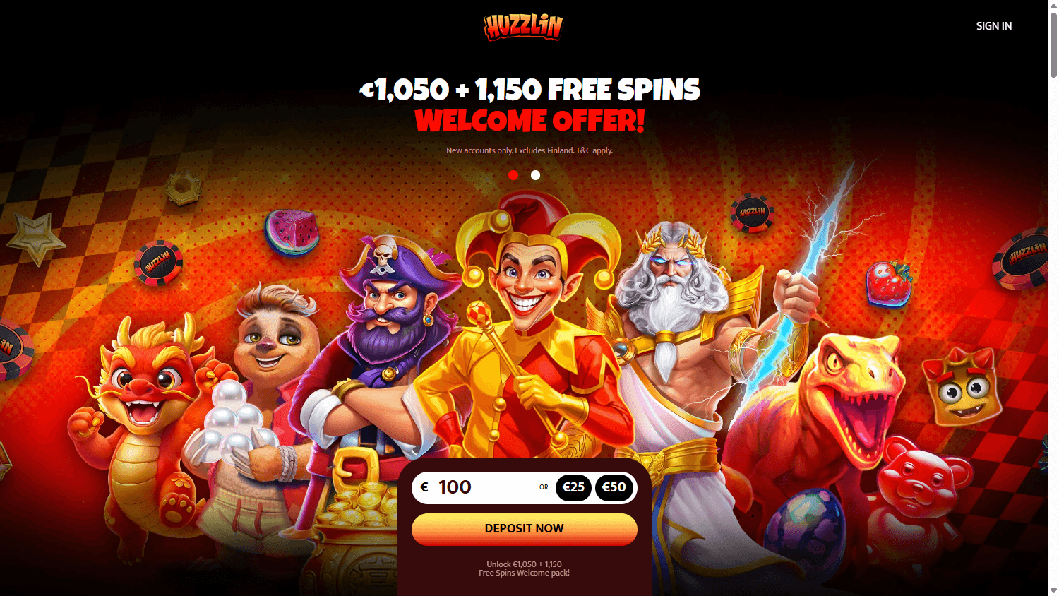Huzzlin omtale – skjermbilde fra nettsiden